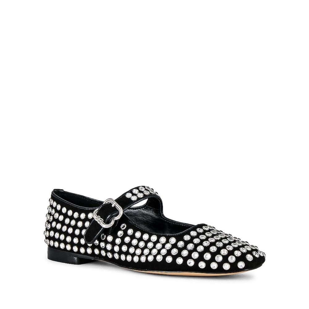 Sam Edelman | Black Maryjane Flats with Silver Studs